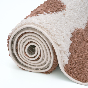 Tapis shaggy Netline Home Moodi Terra Froth - Tapis rectangulaire en peluche fabriqué à la machine, 4 m de large, imprimé animal classique, pour couloir - Product Image 6