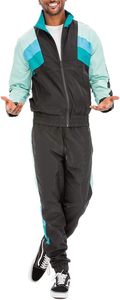 Ensemble de survêtement d'hiver unisexe en nylon et polyester respirant, coupe-vent réfléchissant, à capuche, épais, style streetwear, pour l'extérieur, vente en gros - Product Image 2
