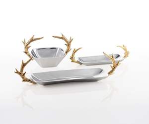 Ensemble décoratif sophistiqué à trois bols pour la décoration de la maison et de la table de luxe - Product Image 4