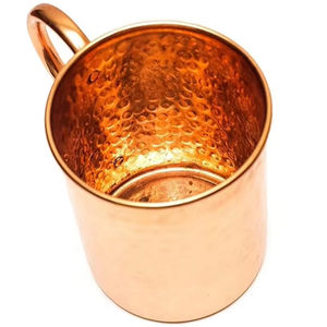 Precio al por mayor de metal Tazas de cobre únicas con grabado personalizado para ocasiones especiales Tazas de cobre con asas de latón POR HF CRAFTS - Product Image 1