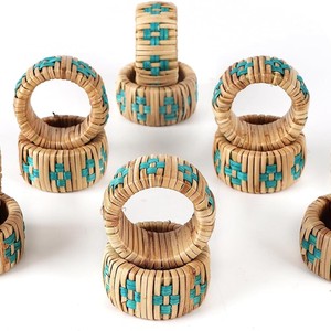 Best Selling Rattan Napkin <b>Ring</b> <b>Hand</b> Woven Rattan <b>Holders</b> for Party Decoration Dining Table - Product Image 4