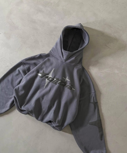 Sudadera con capucha de gran tamaño personalizada de alta calidad de algodón y poliéster de peso pesado para hombres para invierno - Product Image 4