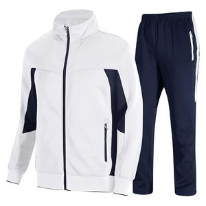 Ensemble de survêtement décontracté unisexe 2025 – Survêtement de jogging 2 pièces zippé intégral, chaud et respirant, grandes tailles, 100 % polyester pour l'hiver - Product Image 1