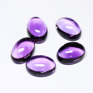 พลอยอเมทิสต์ธรรมชาติสำหรับ100% อัญมณีอัญมณีทรงหลังเบี้ยเกรดสูงหินมีค่าขนาดกะรัตแบบกำหนดเองได้ - Product Image 4