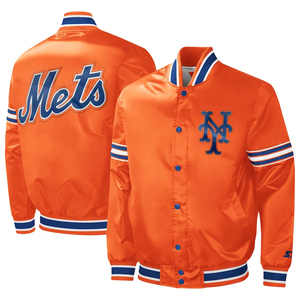 Chaqueta de Béisbol de Manga Larga para Hombre, Talla Grande, de Lona, con Forro de Piel de Oveja, Transpirable, con Bordado, Estilo Universitario - Product Image 1