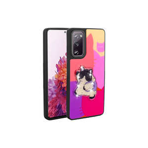 Coque en silicone souple lumineuse avec motif de personnage emblématique blanc en relief pour Samsung Galaxy S20 FE, protection arrière en silicone, emballée A53 - Product Image 2