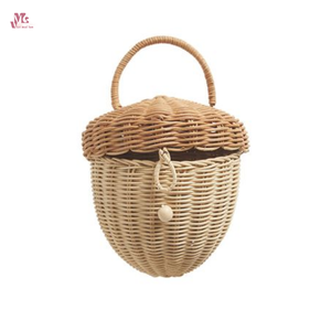 100% bolso de mano de ratán natural tejido a mano para niños, accesorios para niños, juguetes para bebés hechos en Vietnam - Product Image 2