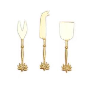 Ensemble de couteaux à fromage en acier inoxydable Manche en bois Coupe-beurre à tartiner Trancheuse à fromage Premium Collection - Product Image 5