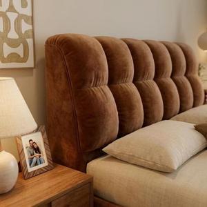 Cabecera de Cama de Estilo Nórdico con Diseño de <span class=keywords><strong>Nube</strong></span> <span class=keywords><strong>en</strong></span> Tela Chenille, Cabecera Acolchada de Perfil Bajo, Tamaño Queen, con <span class=keywords><strong>Almacenamiento</strong></span> Oculto - Product Image 2