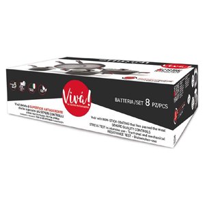 VIV 8-Piece Non-Stick Aluminum <b>Cookware</b> Set Dark Gray 2293 - Product Image 2