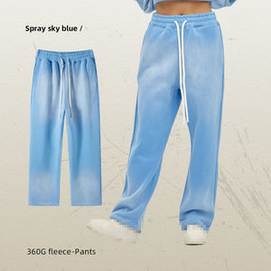 Concevez votre propre logo Pantalons de jogging en molleton surdimensionné en laine unisexe à séchage rapide Taille élastique Pantalons de survêtement en coton - Product Image 5