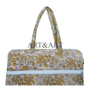 Mochila Grande de Algodón Estilo Bohemio con Estampado Floral Indio, Acolchada, Hecha a Mano, Suave y Ligera, para Uso en la Oficina y Trabajo, Ideas de Regalo para Mujeres - Product Image 2