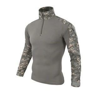 T-Shirt de randonnée à manches longues tactique d'extérieur pour hommes, vêtements de sport d'escalade respirants avec impression pour la chasse et l'escalade - Product Image 2