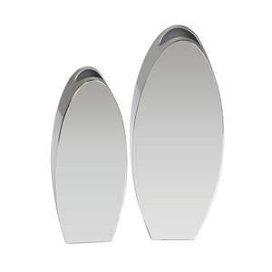 Modern Silver Mirror Finish <b>Vase</b> <b>Set</b> Minimalist Decorative Flower <b>Vases</b> for Home Hotel Restaurant Table Wholesale - Product Image 5