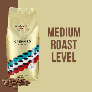 เมล็ดกาแฟอิตาลี ครีโมโซ 50% อาราบิก้า 50% โรบัสต้า บรรจุ 500 กรัม สำหรับกาแฟอิตาเลียน - Product Image 2