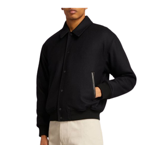 Veste universitaire en laine d'hiver, veste universitaire en laine, veste bomber en laine pour homme, veste en polyester pour homme grande taille avec doublure en satin - Product Image 5