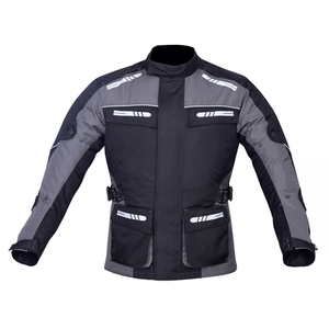 Caractéristiques de motard blindé en textile de haute qualité pour hommes Réflecteurs de conception personnalisée Veste de moto pour hommes - Product Image 1