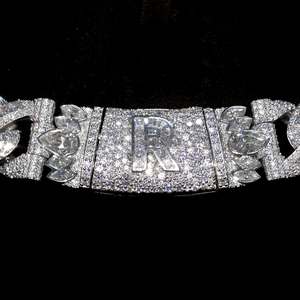 Custom Diamond 18MM Iced Out 925 Sterling Silver Moissanite Hip Hop Fine Jewelry Miami Cuban Link Chain <b>Necklace</b> - Product Image 2