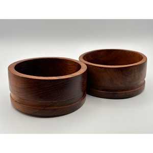 Ensemble de saladiers en bois de haute qualité et durable, bol rond en bois - Product Image 1