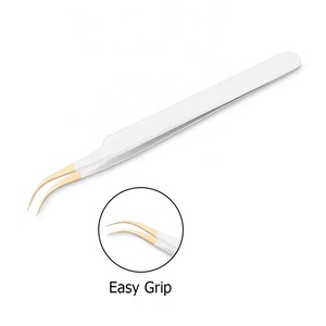 Pinzas Profesionales de Acero Inoxidable para Pestañas, con Mango Antideslizante Duradero, Herramienta Personalizable OEM, Precisión para las Pestañas - Product Image 2