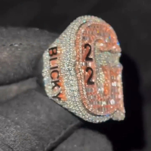 Anillo de hombre de Plata de Ley 925 de alta calidad, oro de 14 quilates personalizado VVS Moissanite Pop estilo Hip Hop, joyería fina para bodas y fiestas - Product Image 4