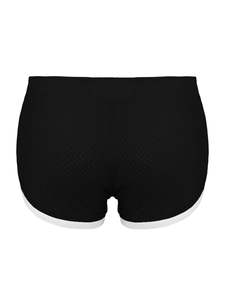 Shorts en toile et maille pour homme, écologiques, sportifs, à séchage rapide, respirants, imperméables, motif uni, cordon de serrage, couleur personnalisée, logo personnalisé - Product Image 4