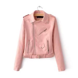 Venta al por mayor de chaqueta de cuero de mujer de motocicleta con cremallera personalizada por STYLO INTERNATIONAL - Product Image 3