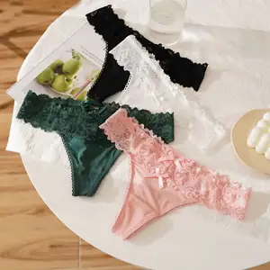 ECE'S DESIGN WOMEN'S UNDERWEAR Lace Women's Thongs Lace women's underwear