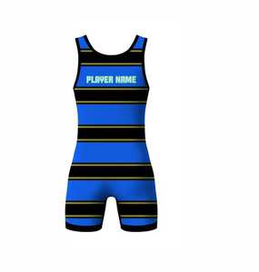 Sublimation personnalisée nouveauté Spandex Wrestling Wear hommes Wrestling Singlet équipe Wrestling Wear Suit Singlets - Product Image 3