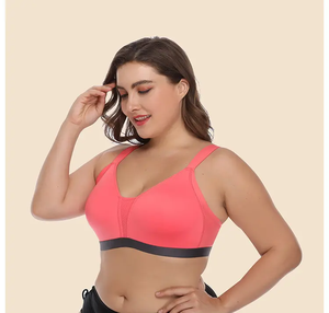 Sujetadores deportivos de nailon y LICRA cómodos para mujer al por mayor, diseño personalizado, logotipo alto para impacto, talla grande, ligero y transpirable - Product Image 5