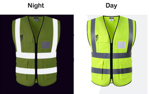 Chalecos de Seguridad Reflectantes de Alta Visibilidad, Económicos, con Líneas Reflectantes y Bolsillos - Product Image 3