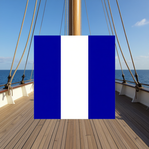 Nautical Signaling Number Flag <b>9</b> 60x50cm Communication Use - Product Image 3