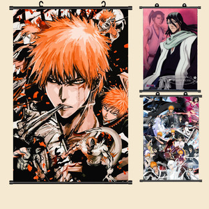 Affiche murale en toile d'anime Bleach en gros, décoration murale, peintures suspendues pour la maison, le dortoir, le bureau - Product Image 1