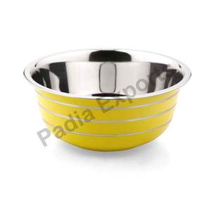 Ensemble de 3 pièces de haute qualité en acier inoxydable couleur bol à mélanger profond bols à mélanger colorés bol de service moderne - Product Image 2