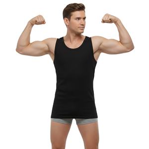 Camiseta musculosa sin mangas de algodón 100% personalizada al por mayor para hombres con producción OEM con su logotipo y marca OEM personalizados - Product Image 4