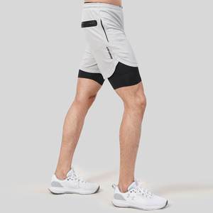 Short de sport personnalisé unisexe pour sports d'hiver en maille pour la course à pied et le fitness ensemble en coton uni de grande taille pour les collations de sports d'été - Product Image 4