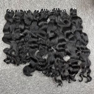 Peluca de pelo vietnamita virgen 100% con cierre de encaje HD Onda natural Opciones de estilo dirigidas largas y rectas para mujeres Bla - Product Image 2