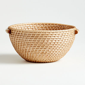 Cesta de Frutas de Ratán Tejida a Mano, Artesanía Natural, Decoración Ecológica y Sostenible para el Hogar, Recuerdo de Vietnam - Product Image 1
