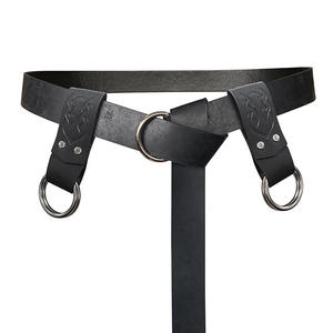 Cinturones Vikingos Medievales de Cuero Vacuno Genuino, Cinturón con Hebilla de Anillo en O, Tallas Personalizadas, Cinturón con Hebillas de Caballero Renacentista - Product Image 3