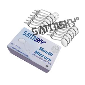 Miroir buccal dentaire # 5 outils dentaires uniques en acier à manche creux pour le nettoyage manuel des dents et le remplissage des cavités - Product Image 5