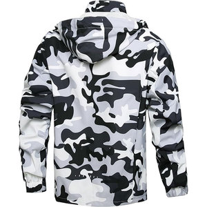 Custom Men's Hooded Waterproof Stand Collar Front Logo Winter Jacket with Canvas Shell Polyester/Cotton <b>Blend</b> - Product Image 2