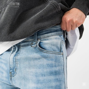 Novedades 2025, Jeans Rectos Elásticos para Hombre, Pantalones Vaqueros Casuales de Moda, Algodón Ligero para Primavera - Product Image 6
