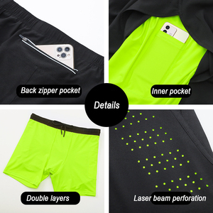 Pantalones cortos deportivos ligeros de verano de estilo callejero para hombre, pantalones cortos con cordón ecológicos de talla grande con bolsillo para entrenamiento - Product Image 2