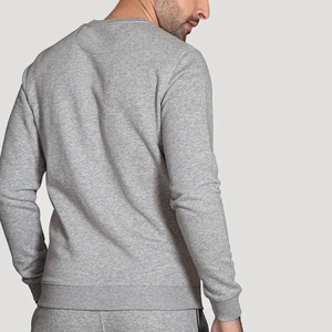 Fashion Winter Breathable Plus Size Two Piece Heavyweight Tracksuit Men High Quality Cotton Polyester <b>T</b>-Shirts Short Set Custom - Product Image 2