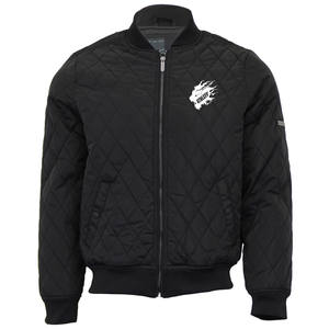 Dernier modèle Design de haute qualité sur mesure Streetwear léger à coupe ajustée pour hommes Blouson de baseball matelassé à la mode avec diamants - Product Image 4