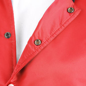 Vente en gros de nouveautés personnalisées Veste universitaire de baseball à manches longues imperméable et coupe-vent de haute qualité pour hommes, couleur unie - Product Image 4