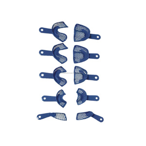 ชุดถาดพิมพ์ฟันสเตนเลสสตีลสีเงิน พรีเมี่ยม เวิลด์ พรีซิชั่น เซอร์เจอร์คัล แมนนวล ได้รับการรับรองมาตรฐาน CE สำหรับฟันบนและฟันล่าง รับประกัน 3 ปี - Product Image 4