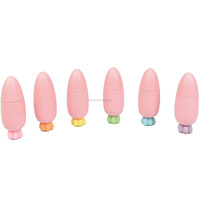 Ensemble de 6 stylos surligneurs miniatures en forme de carotte, mignons, de couleur pastel, fluorescents, pour les étudiants, fournitures scolaires