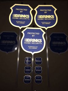 6 décalcomanies pour Brinks système de sécurité à domicile fenêtre porte autocollant alimentation électrique OBD Interface de Communication prend en charge espagnol russe - Product Image 3