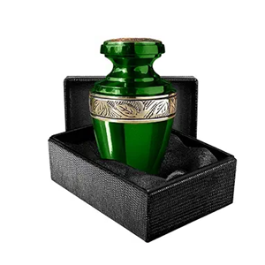 Urnes funéraires souvenir en gros pour les cendres humaines dans une boîte noire des plus luxueuses et élégantes pour les meilleures ventes - Product Image 1